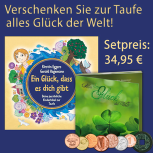 Personalisierte Taufbibel und umpersonalisiertes Münzset Personalisierte Taufbibel und umpersonalisiertes Münzset